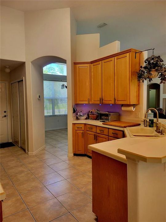 Kitchen looking into Dining Room