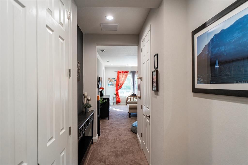 master bedroom with door to the lanai