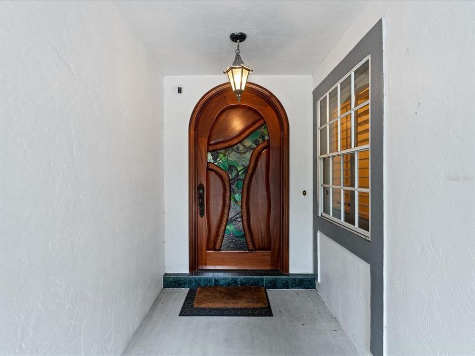 Custom Stained Glass Door