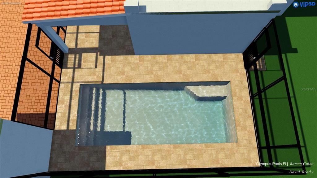 Pool Renderings - CAD (Computer-aided design)