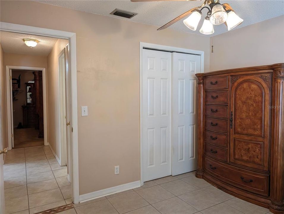 View of guest bedroom closet.