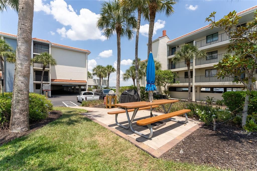 Gas Grill Area Outside Condo