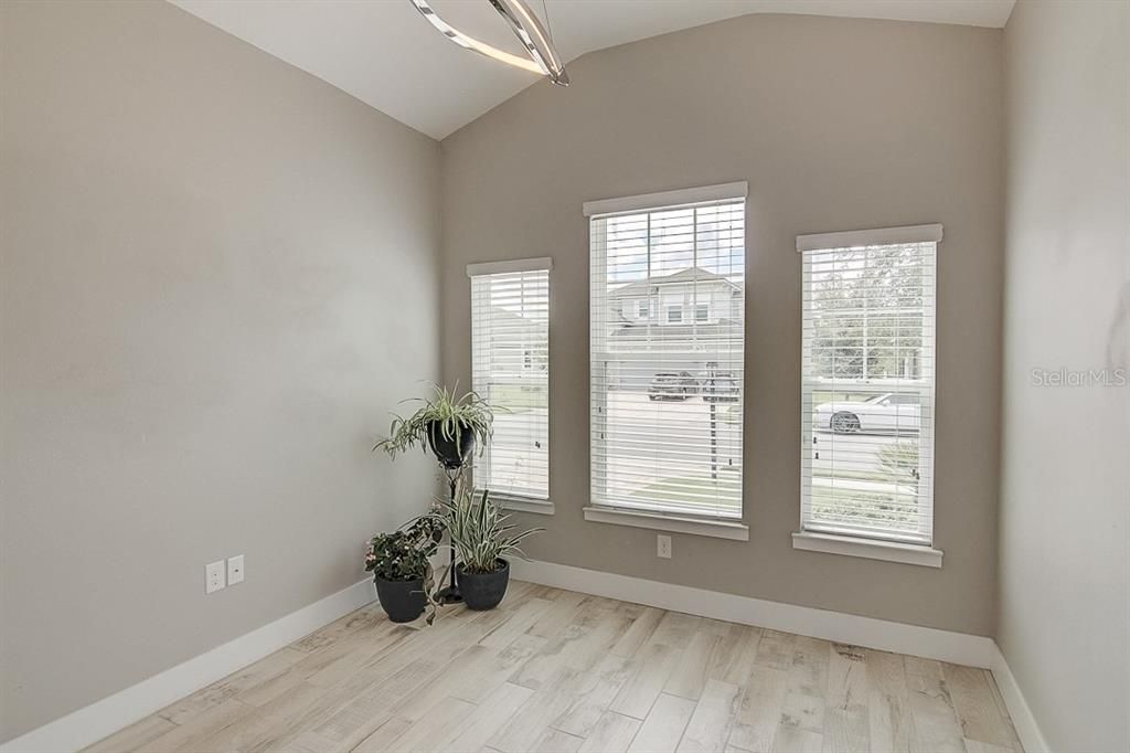 bedroom #2 with vaulted ceiling