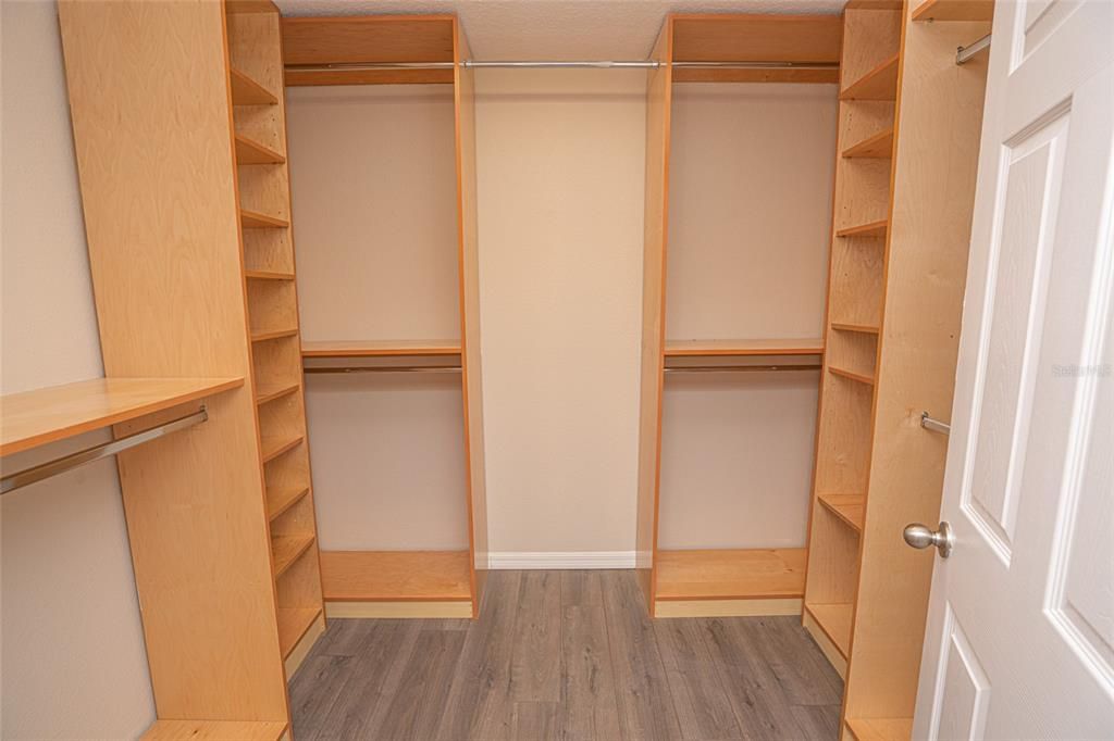 Master walk in closet