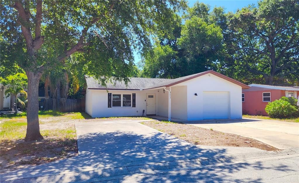 Welcome Home to this 2 bedroom, 2 bath Ranch home on a large lot with a double driveway plus a 1 car attached garage.  Large fenced back yard.