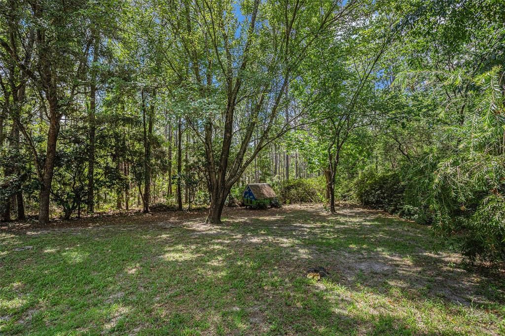 0.40 acres _ Expansive property overflowing with mature trees and vibrant azaleas_ Fully fenced rear yard (minus 2 fence sections)