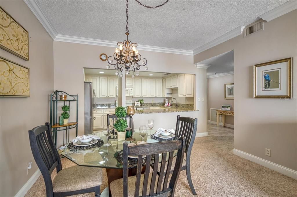 Dining area for more formal entertaining.