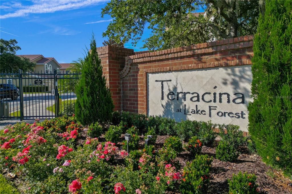 Gated community of Terracina at Lake Forest