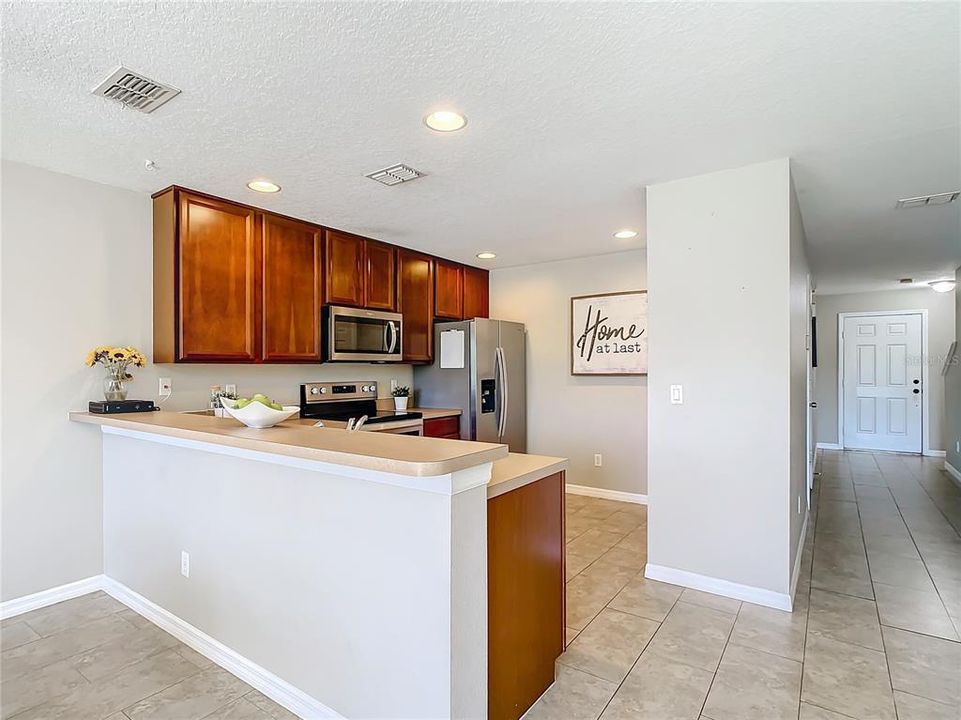 Spacious Kitchen with room for bar stools