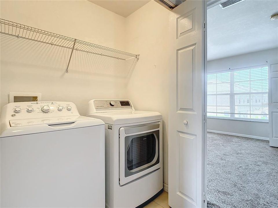 Upstairs Laundry in the hall