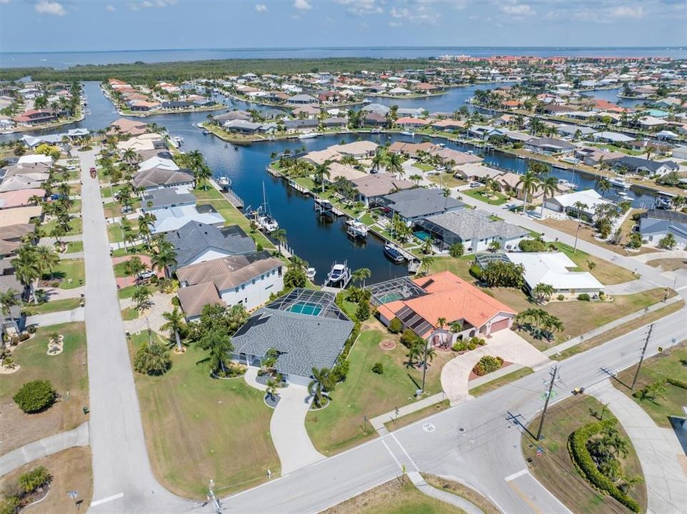 Ponce de Leon Park, Ponce inlet, and Charlotte Harbor in the background.