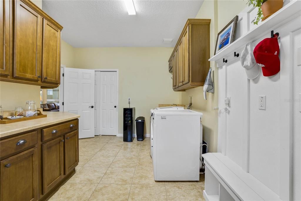 View of Utility/Smart Room w/ laundry room & closet pantry