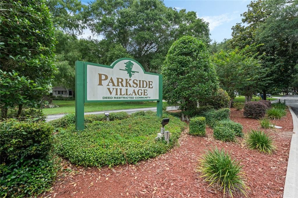 In the quiet community of Parkside Village