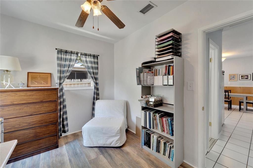 Newer laminate flooring in the bedrooms