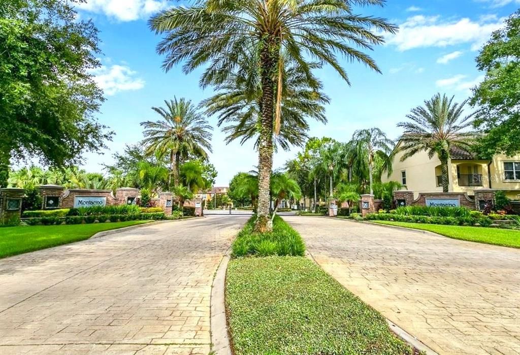 Gated front entrance