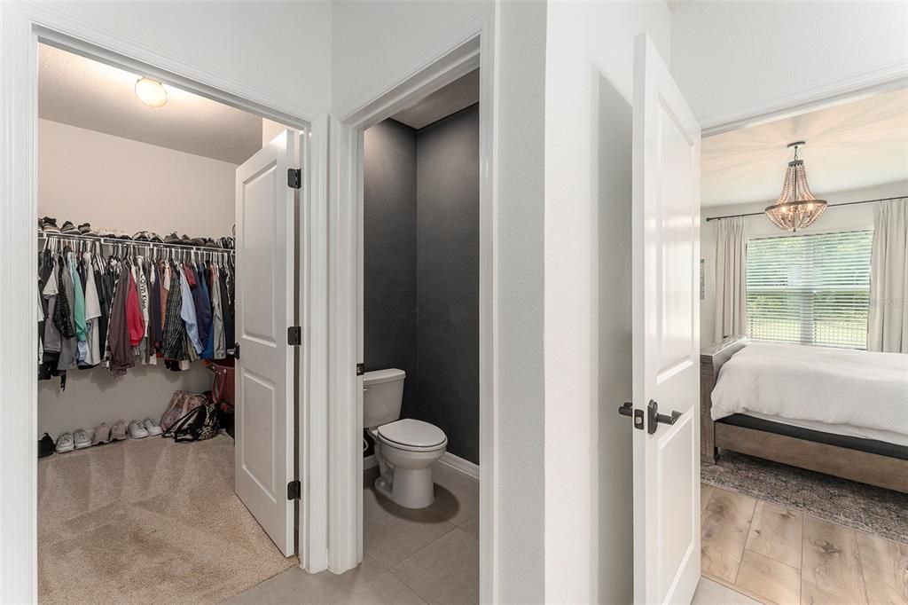 master bath has TWO CLOSETS