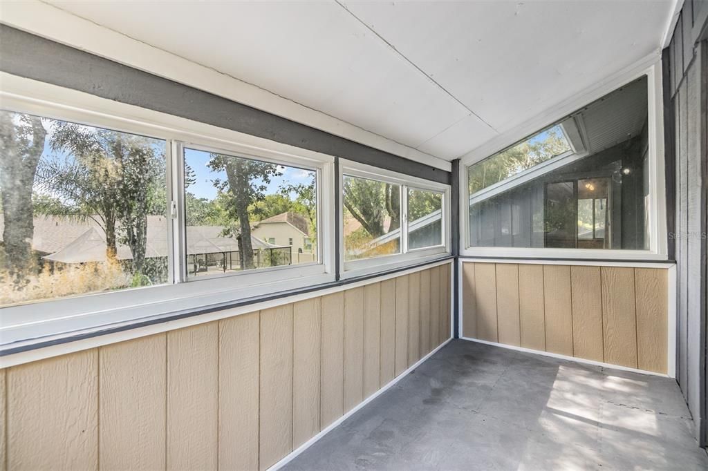 Enclosed Balcony off Bedroom 3