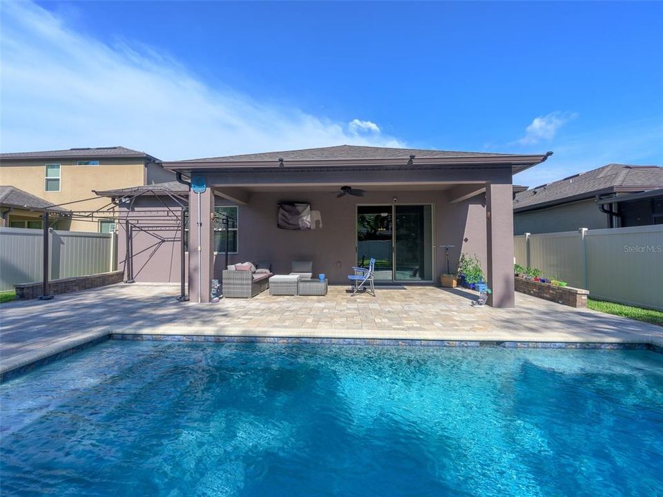 Large covered lanai.