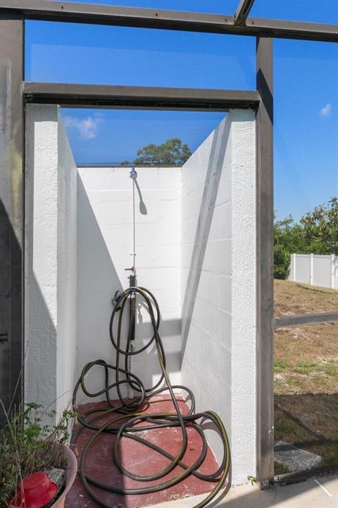 Check out the Outdoor Shower!!