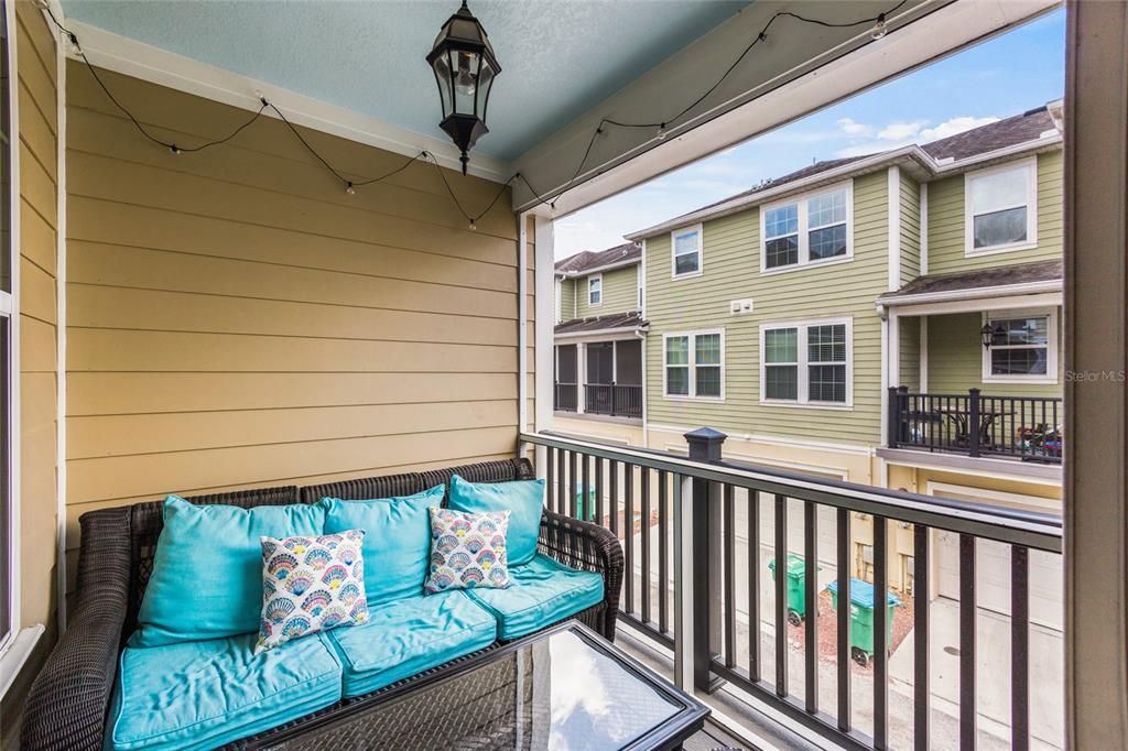 Screened in patio from second floor