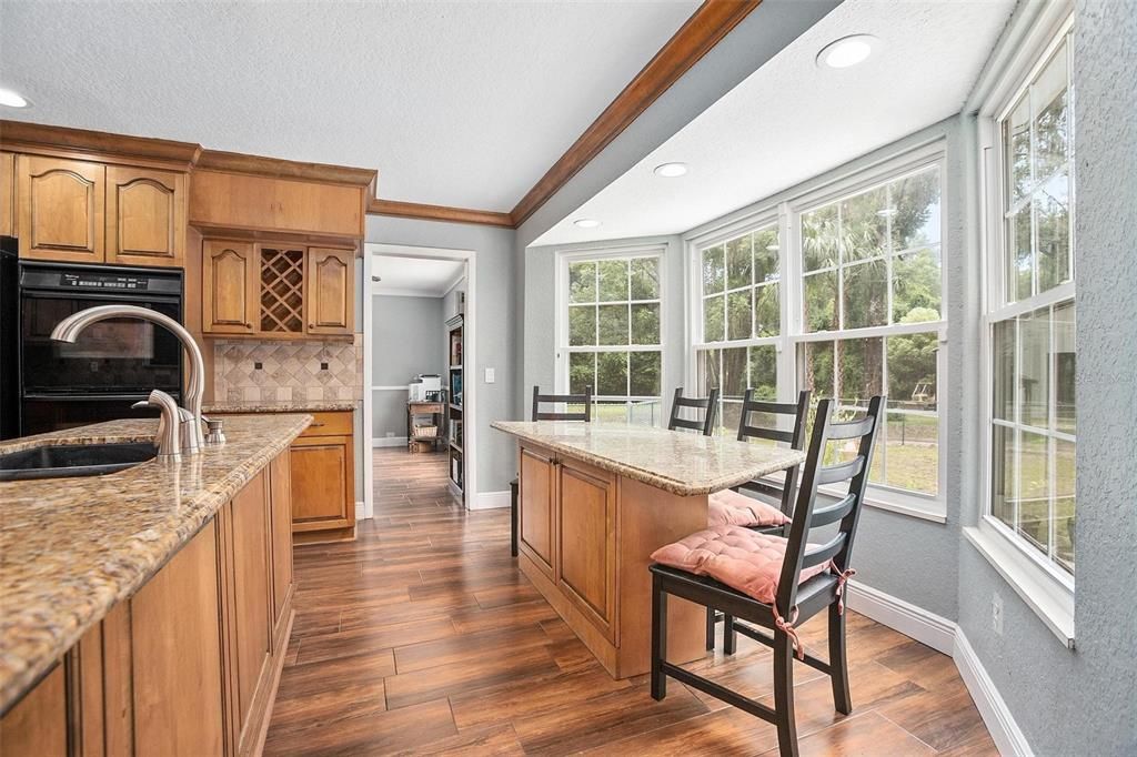 Eat-in Kitchen Space and Bay Window