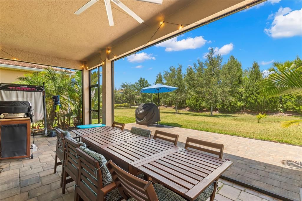 Room to add an outdoor kitchen!