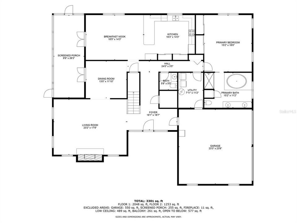 Activo con contrato: $550,000 (4 camas, 3 baños, 3192 Pies cuadrados)