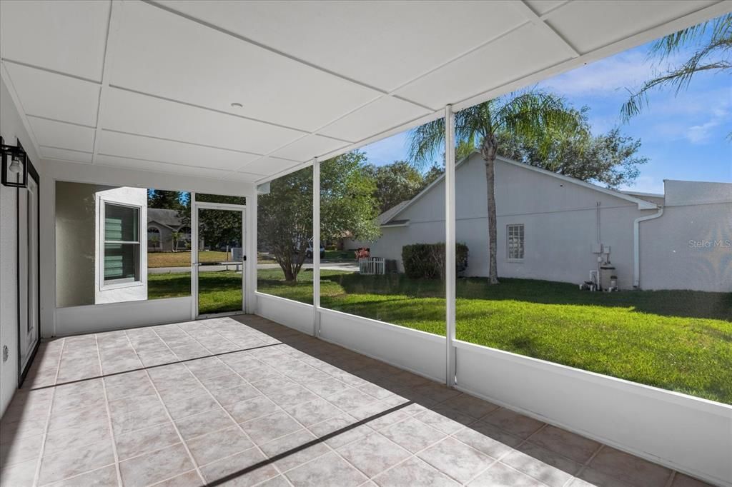 Screened-in patio