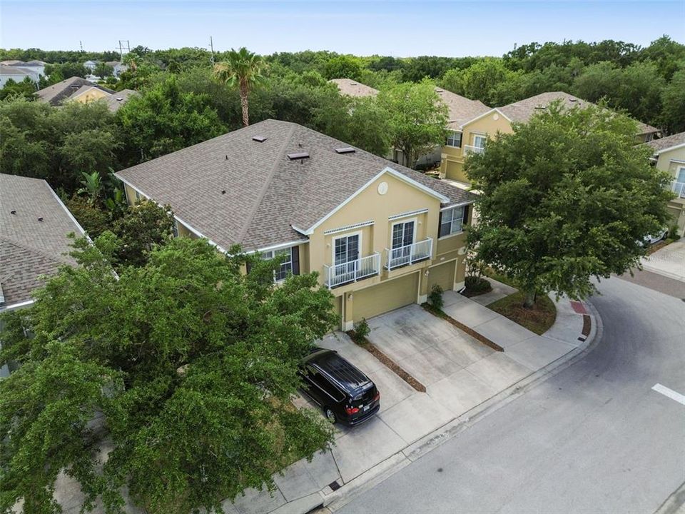 Aerial view of townhome