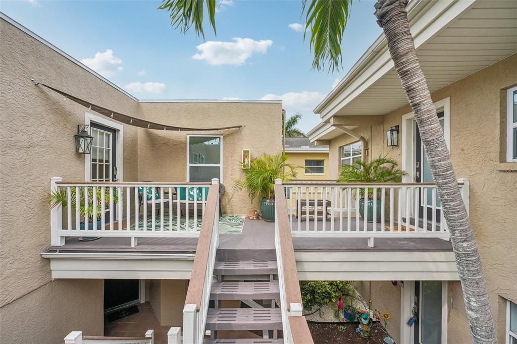 Main Unit Entrance on right, Apartment Entrance on left