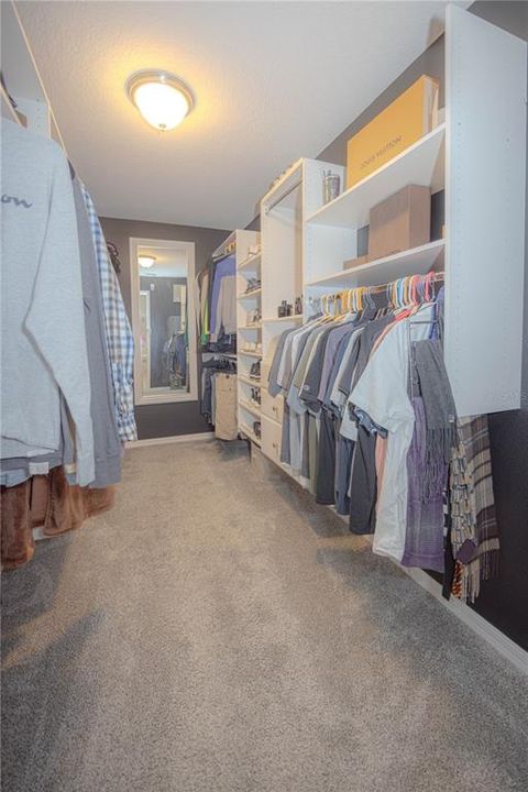 Master Built-in walk-in closet!