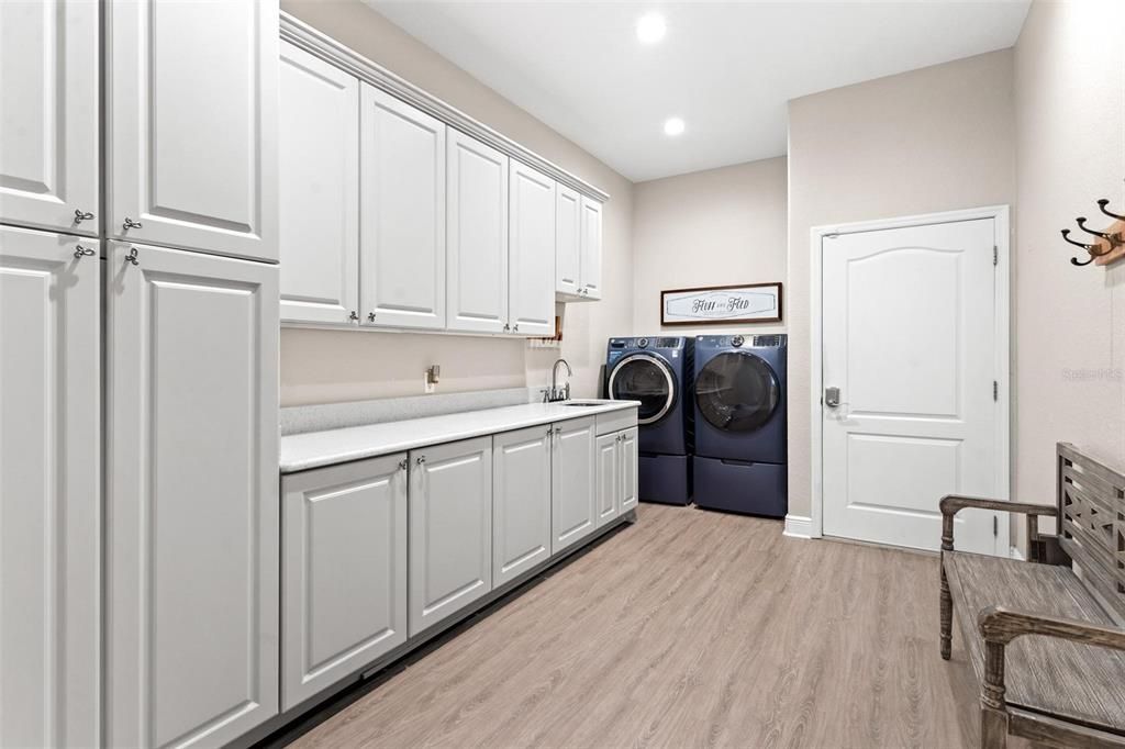 Oversized Laundry Area with Plenty of Storage