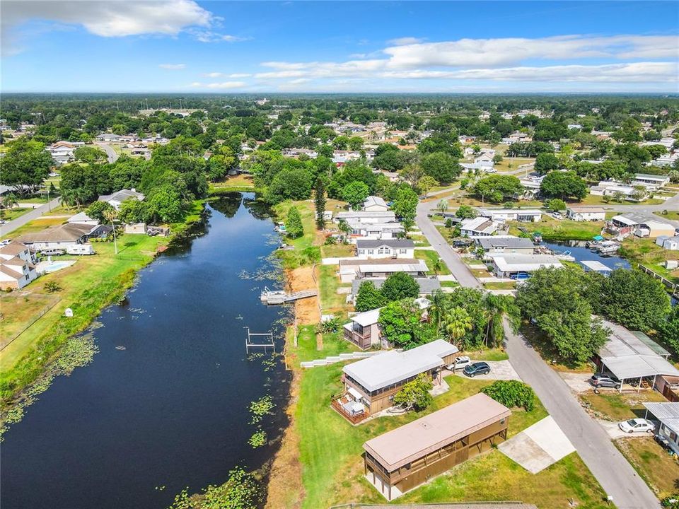 Canal view. Crooked Lake is one of the most pristine, clear, spring fed lakes in FL and offers 5500 acres of fun for anyone who enjoys boating, fishing, water skiing, or the tranquil serenity of lakefront living.