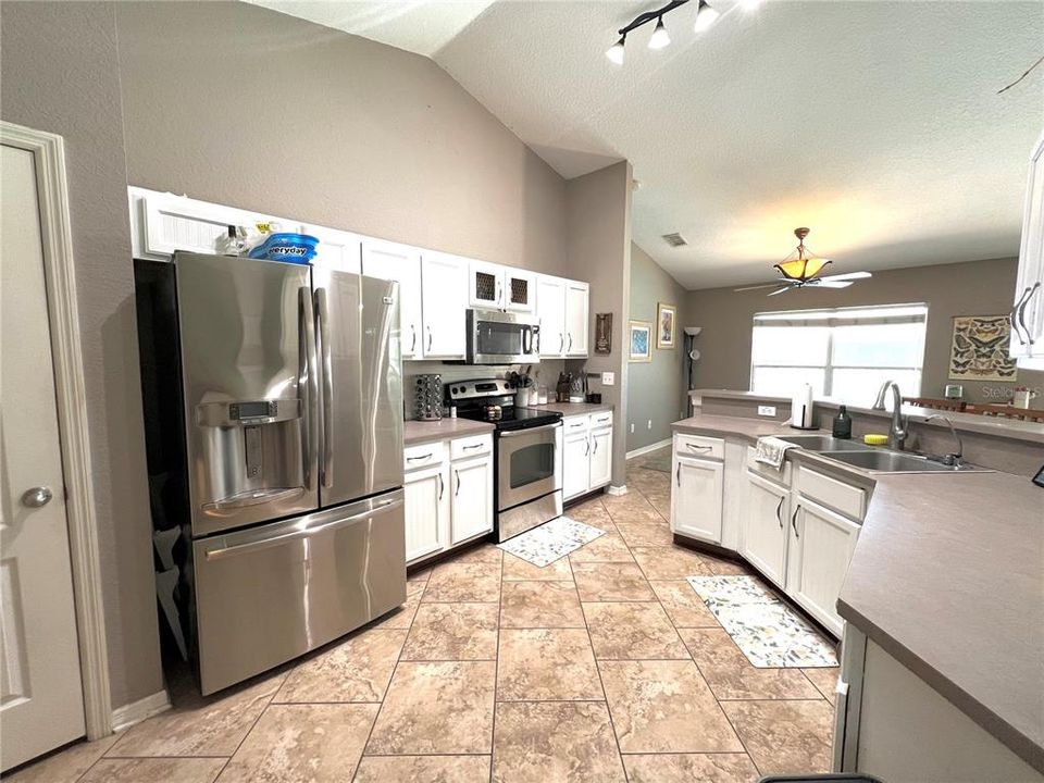 Kitchen, pantry  & laundry room off kitchen