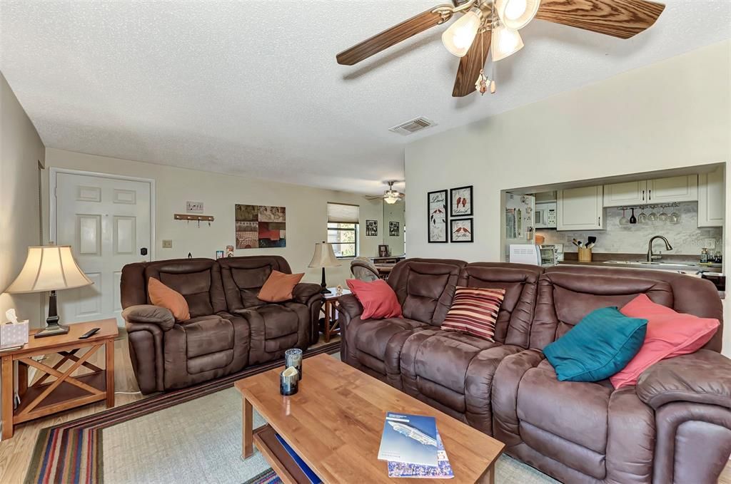 Living Room with Open View of Kitchen