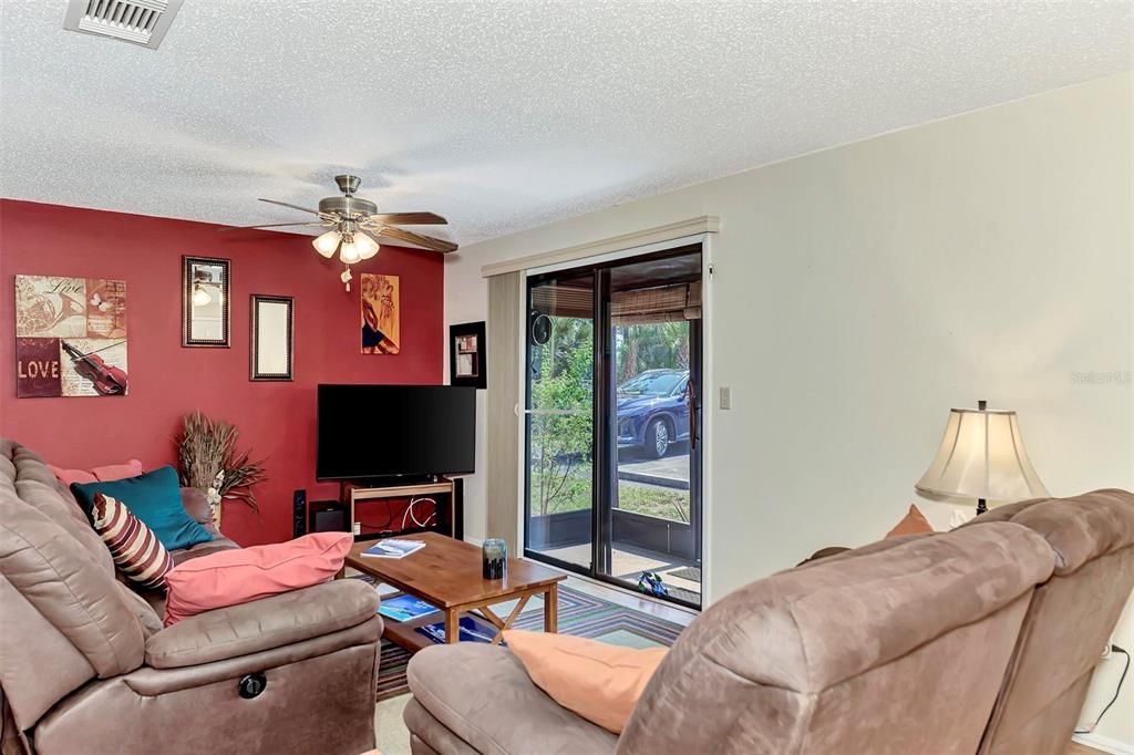 Living Room View of Screened Lanai