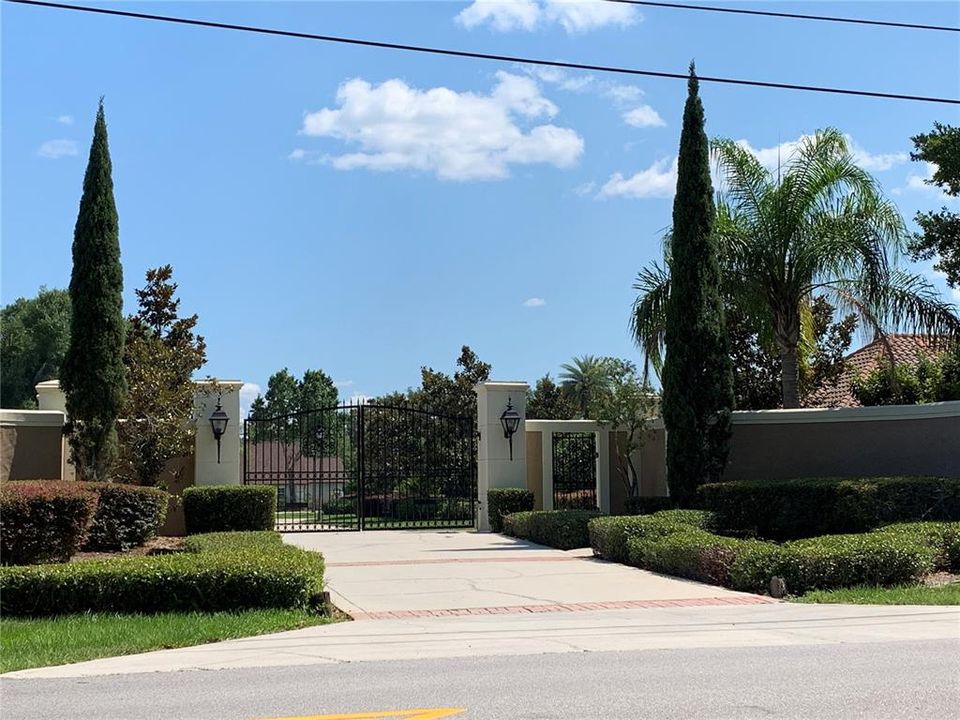 Gated Front entrance