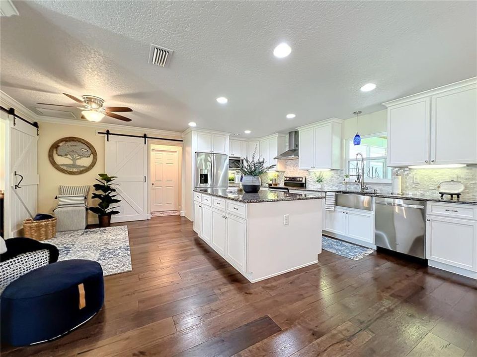 Large kitchen island