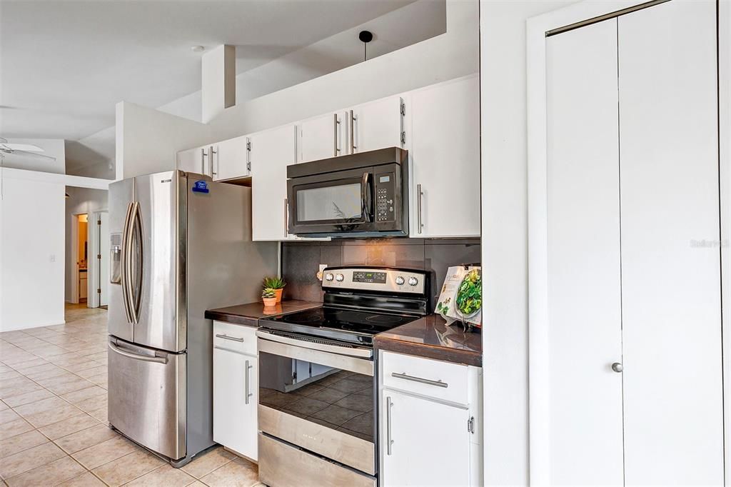 Kitchen with small pantry area