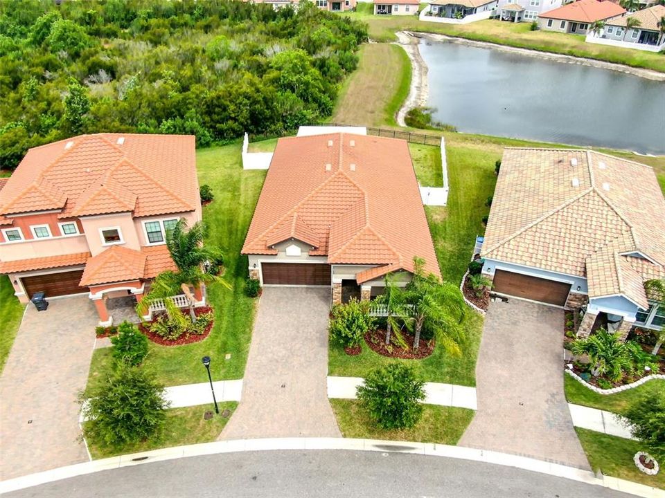 No backyard neighbors and views of the conservation area and pond behind.