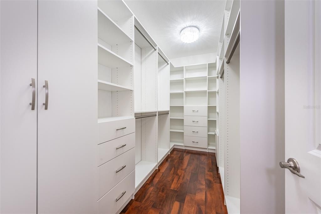 Now THIS is a walk-in closet!  It's ok to drool!