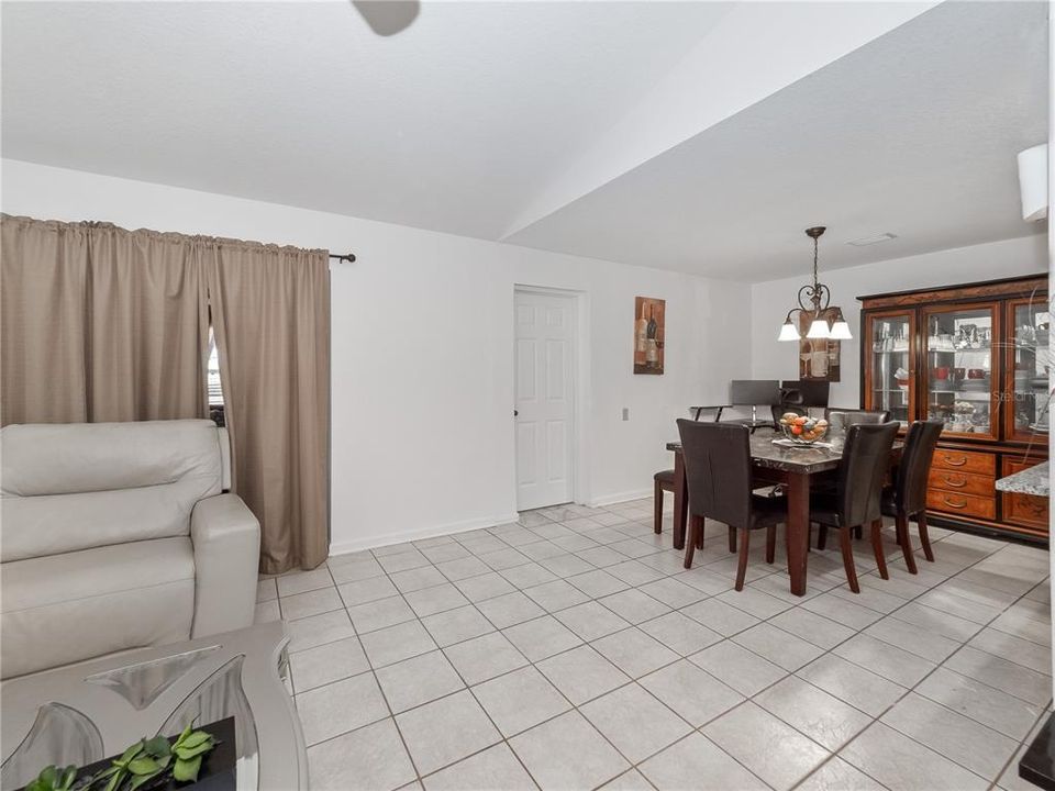 View of dining area from living room