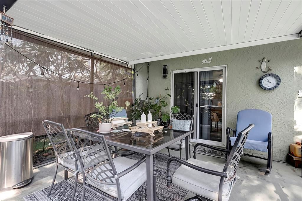 Outdoor Covered Seating Pool Area