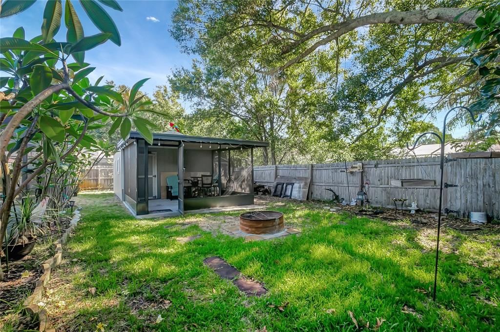 Screened Outdoor Seating Off Workshop