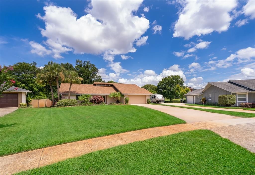 HUGE Front yard and plenty of parking