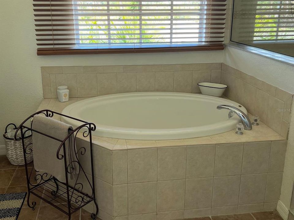Ensuite bathroom with soaking tub