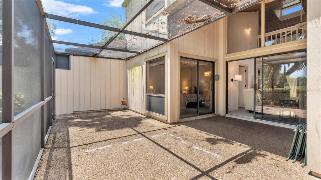 Screened patio