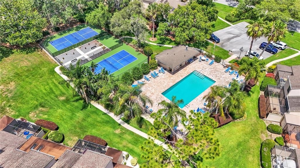 Beautiful Community Pool and Tennis Courts