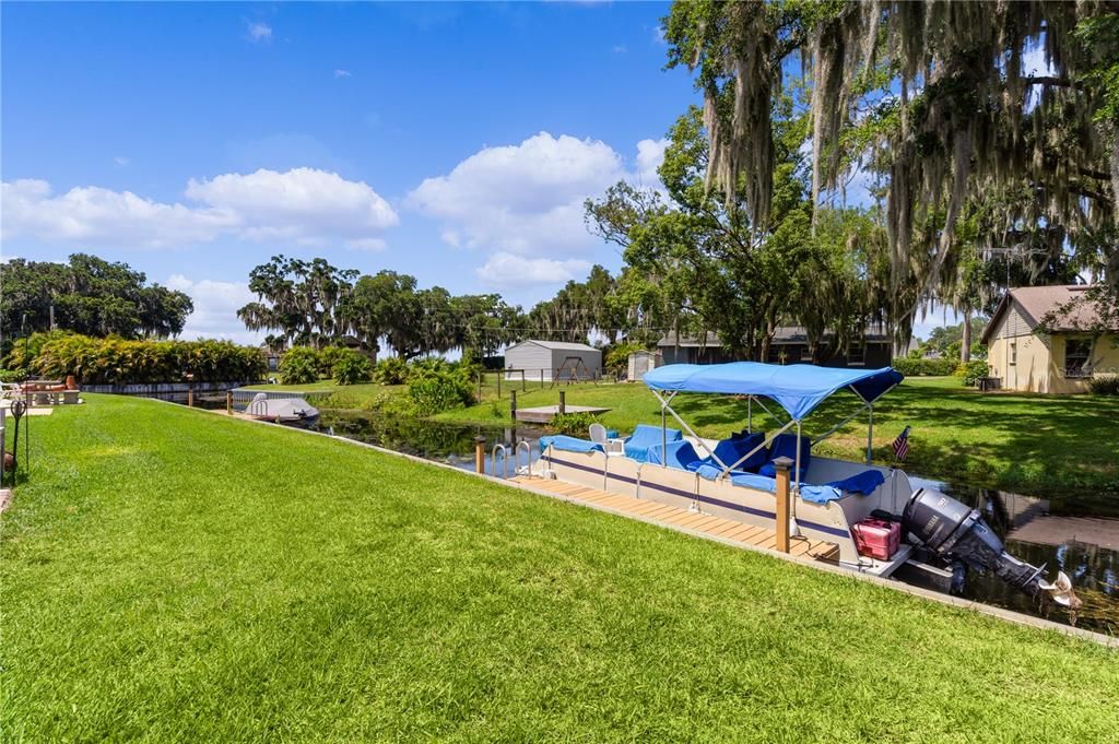 Back yard canal view