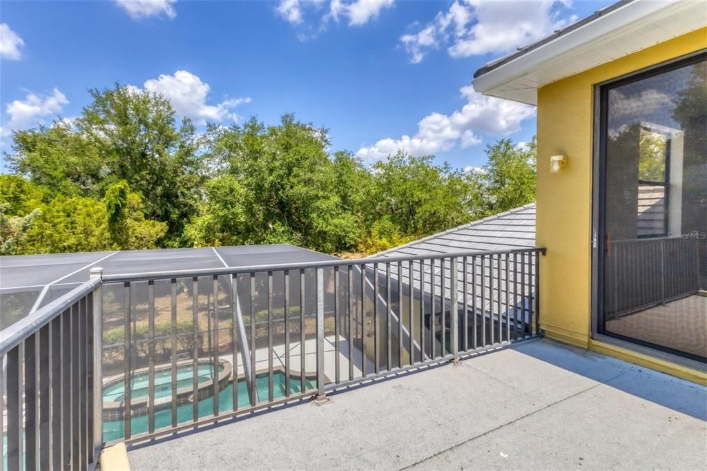 Private balcony on second floor.